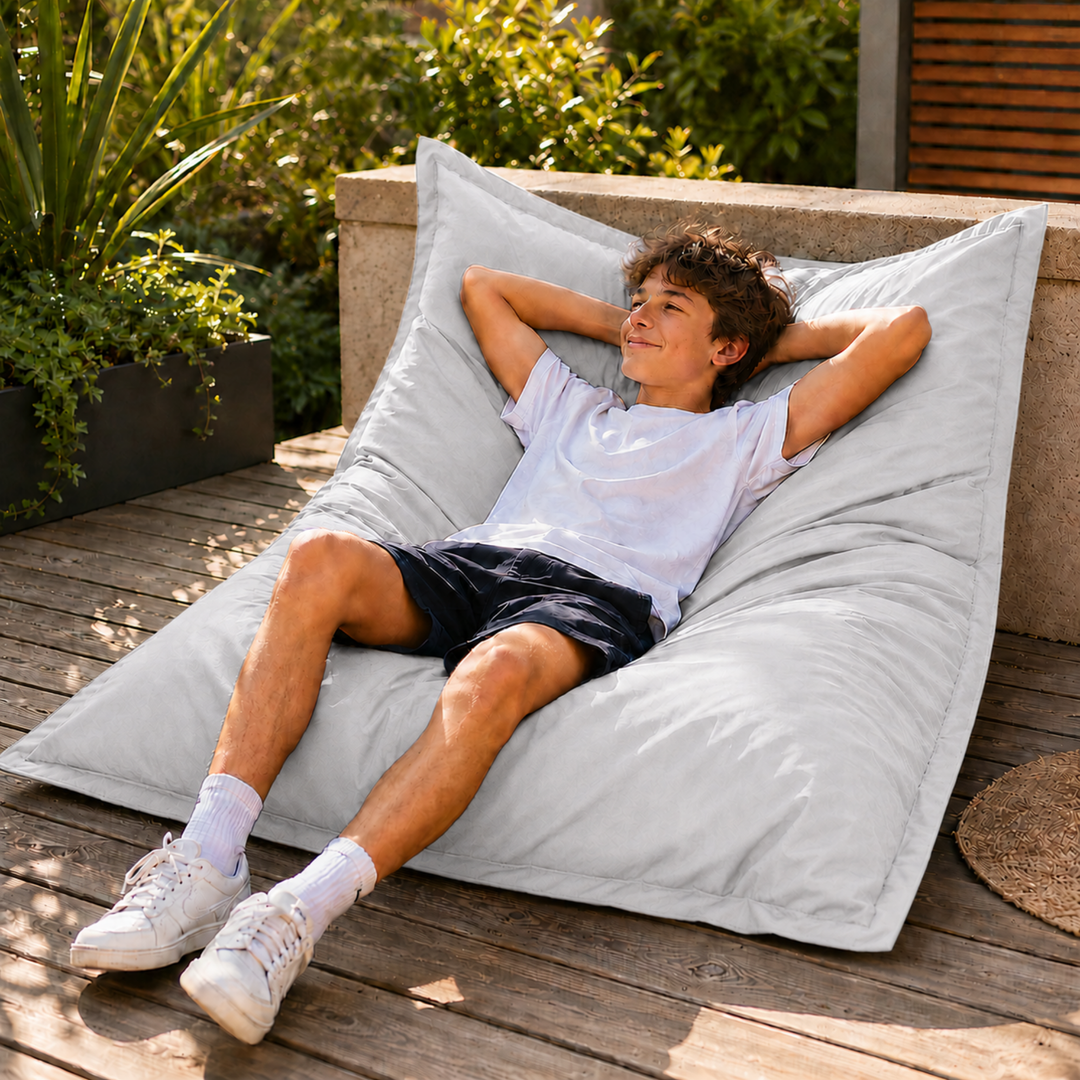 Pouf Extérieur Imperméable Déhoussable Anti-UV - 120x160 Cm
