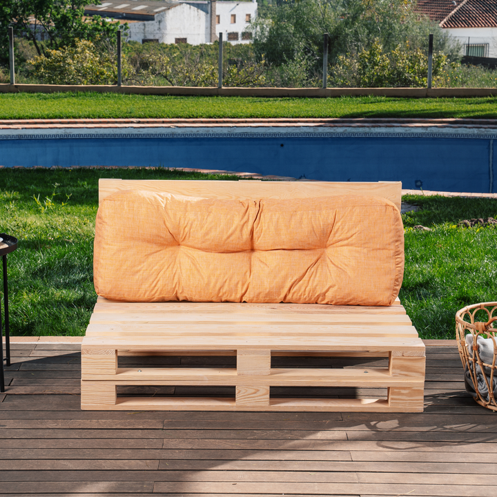 Dossier Seul Coussin Palette - 120x40x15 Cm