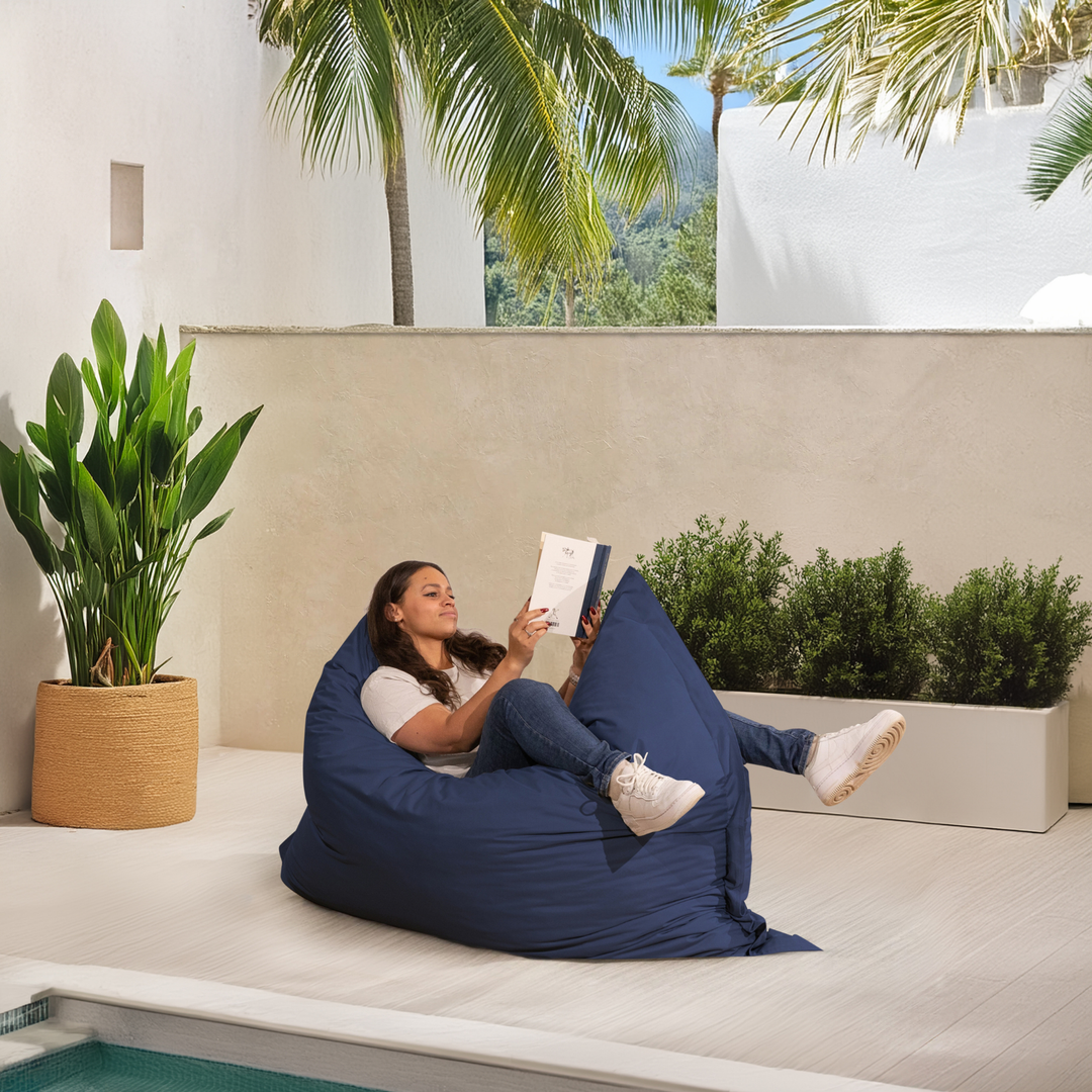 Pouf Extérieur Imperméable Déhoussable Anti-UV - 140x180 Cm