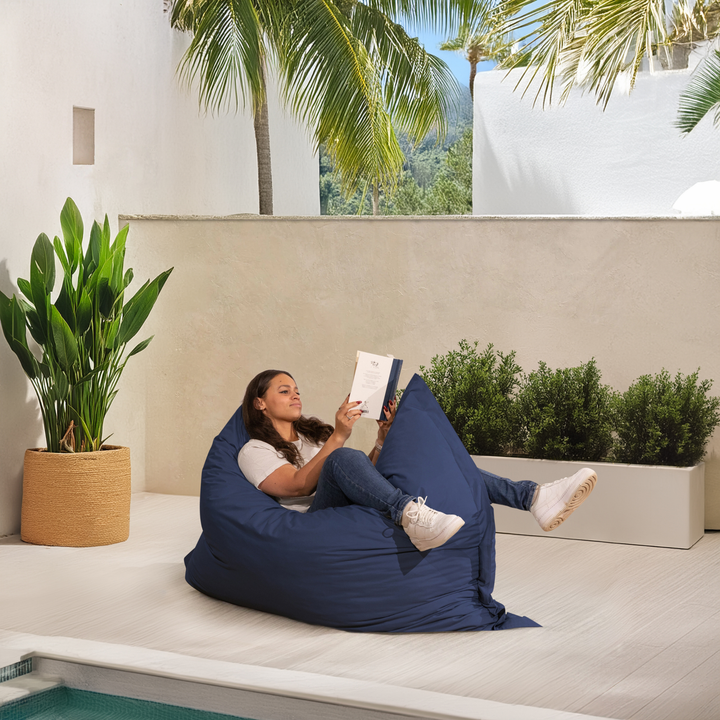 Pouf Extérieur Imperméable Déhoussable Anti-UV - 140x180 Cm