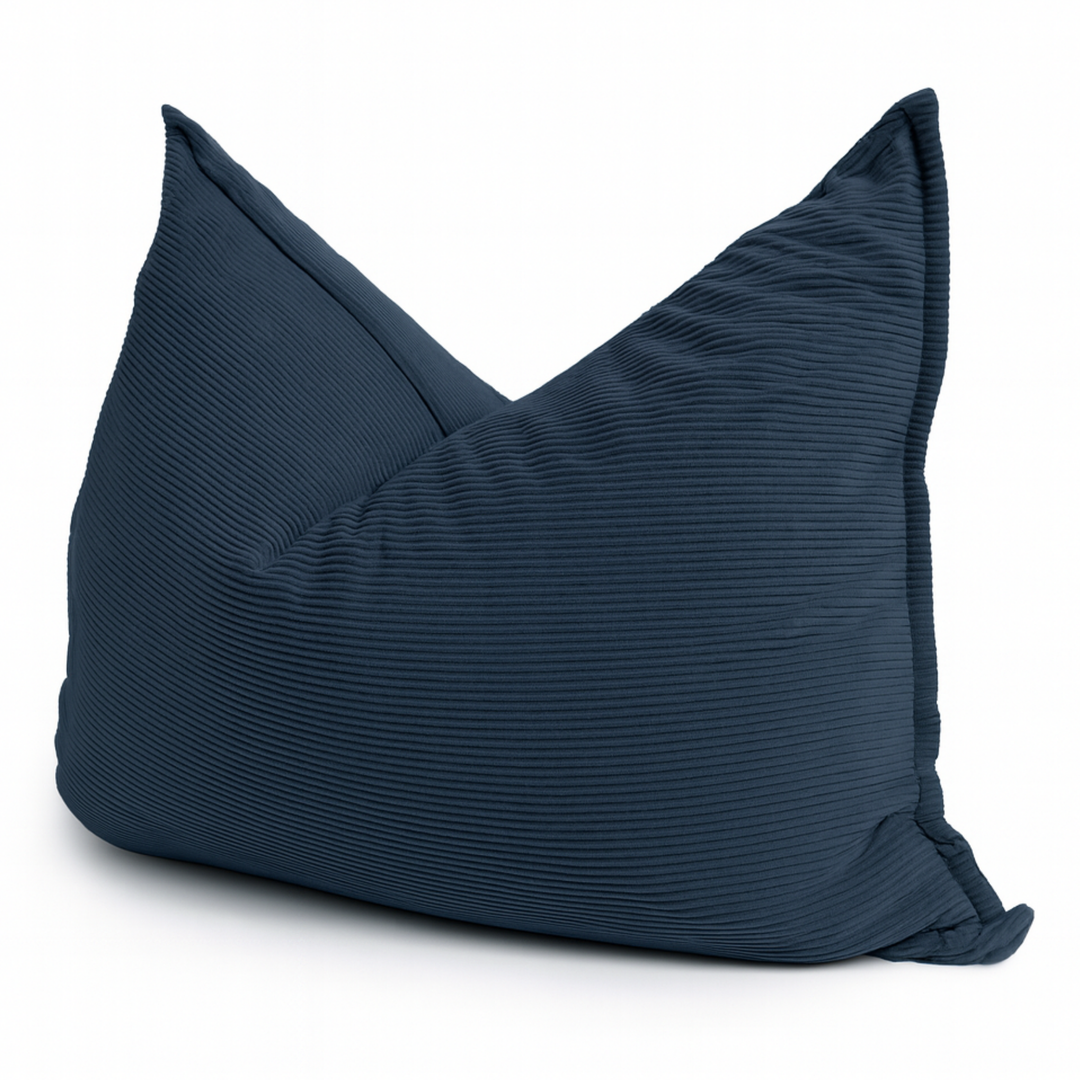 Pouf Velours Côtelé Déhoussable - 140x180 Cm