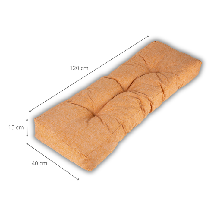 Dossier Seul Coussin Palette - 120x40x15 Cm