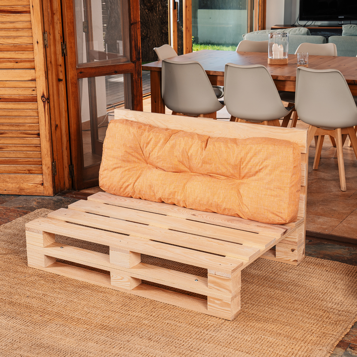 Dossier Seul Coussin Palette - 120x40x15 Cm