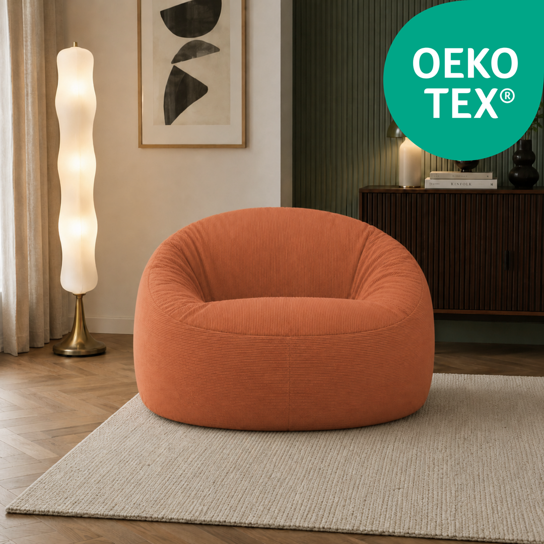 Pouf déhoussable Velours Côtelé - 100 cm