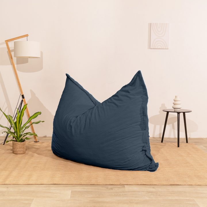 Pouf Velours Côtelé Déhoussable - 140x180 Cm