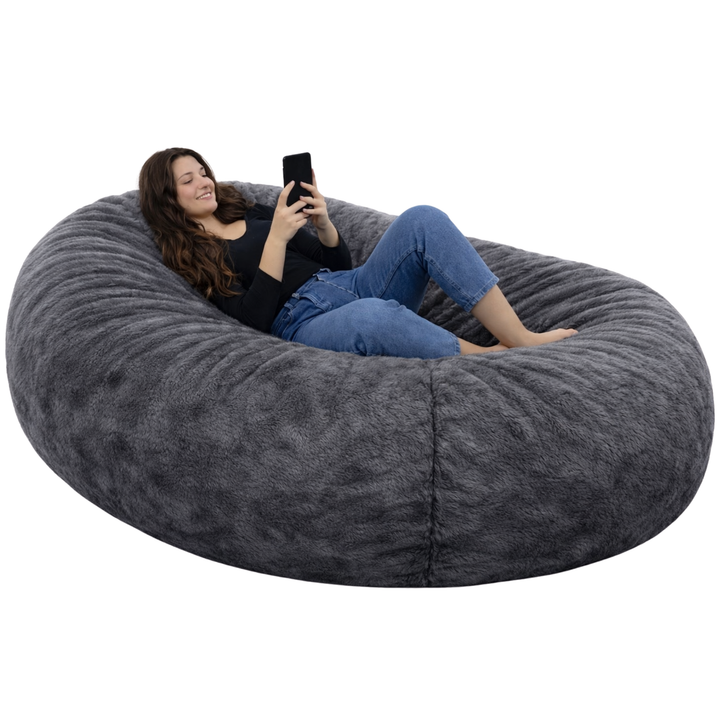 Pouf Long Géant Fourrure - 160 Cm