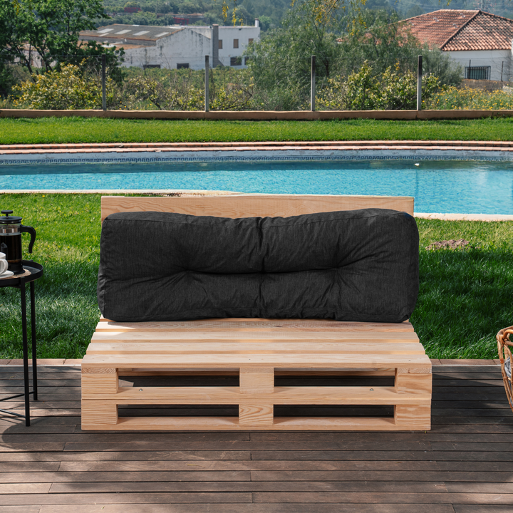 Dossier Seul Coussin Palette - 120x40x15 Cm
