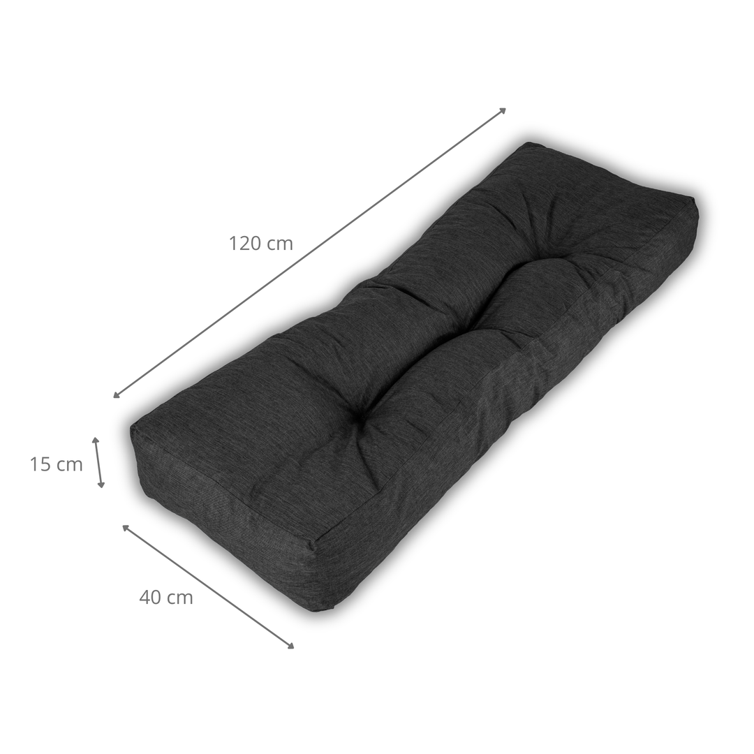 Dossier Seul Coussin Palette - 120x40x15 Cm