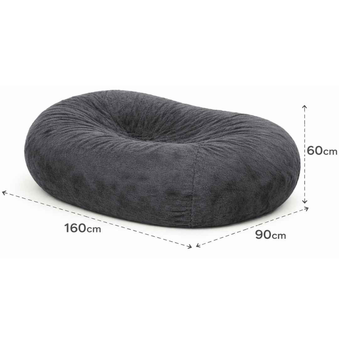 Pouf Long Géant Fourrure - 160 Cm