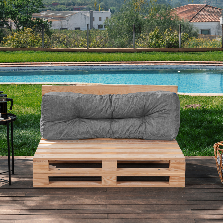 Dossier Seul Coussin Palette - 120x40x15 Cm
