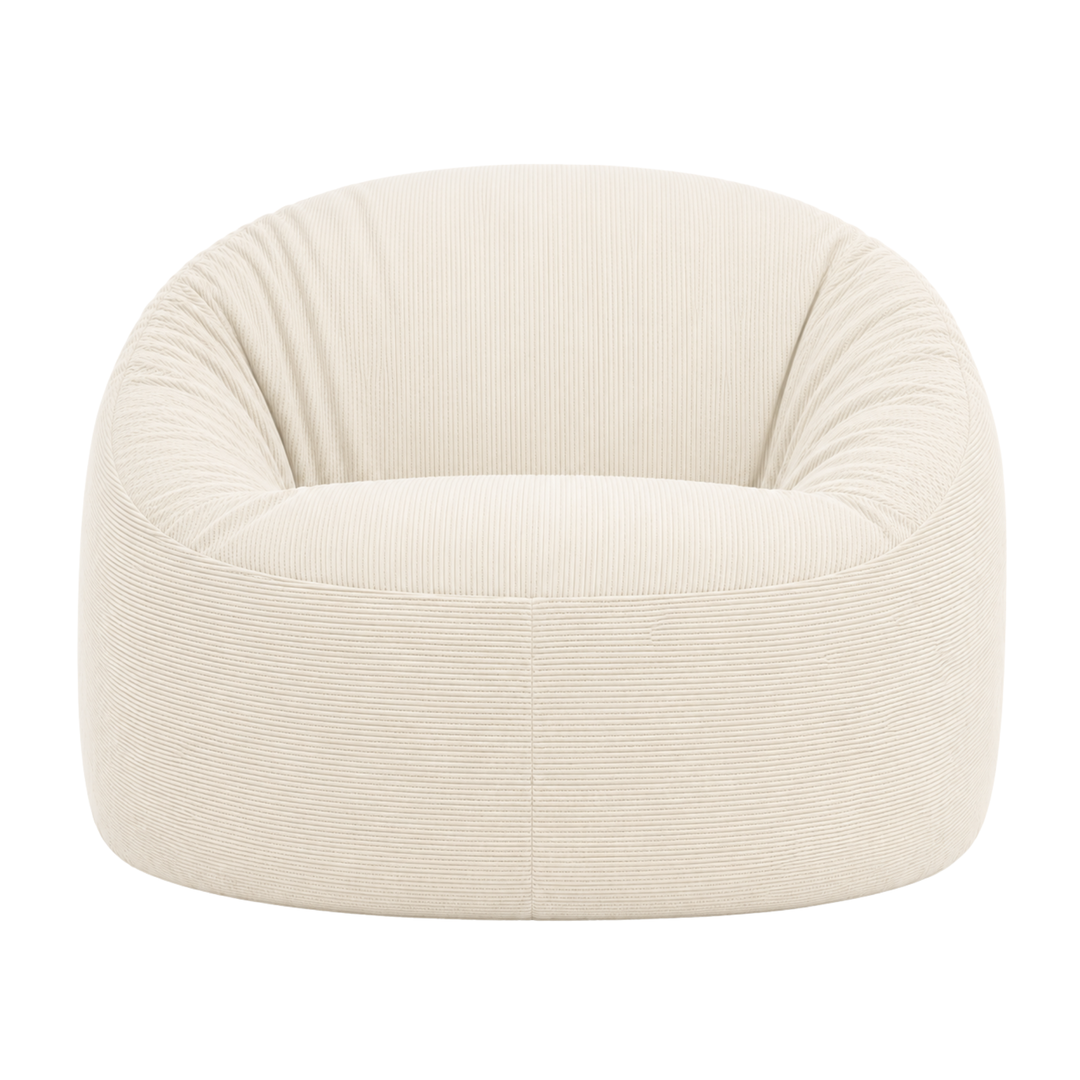 Pouf déhoussable Velours Côtelé - 100 cm
