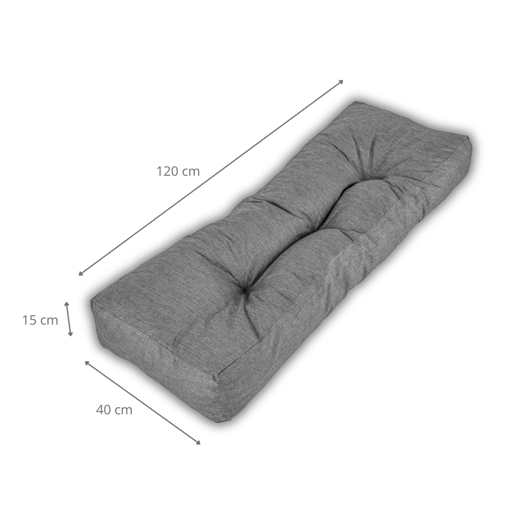 Dossier Seul Coussin Palette - 120x40x15 Cm