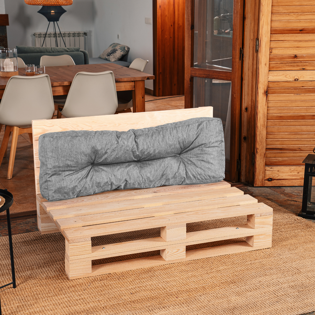 Dossier Seul Coussin Palette - 120x40x15 Cm