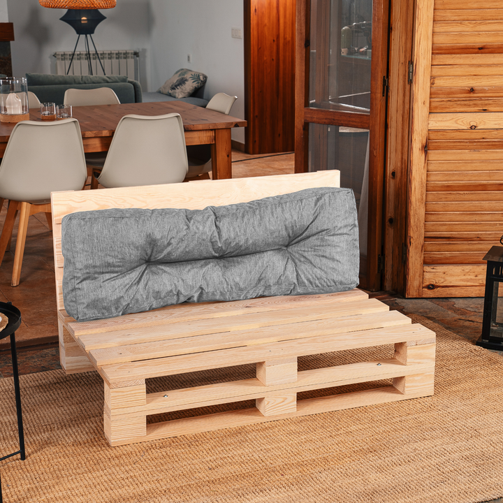 Dossier Seul Coussin Palette - 120x40x15 Cm