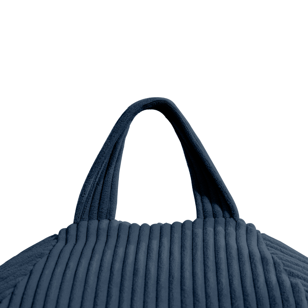 Pouf Poire Velours Côtelé Déhoussable - 105x85 Cm