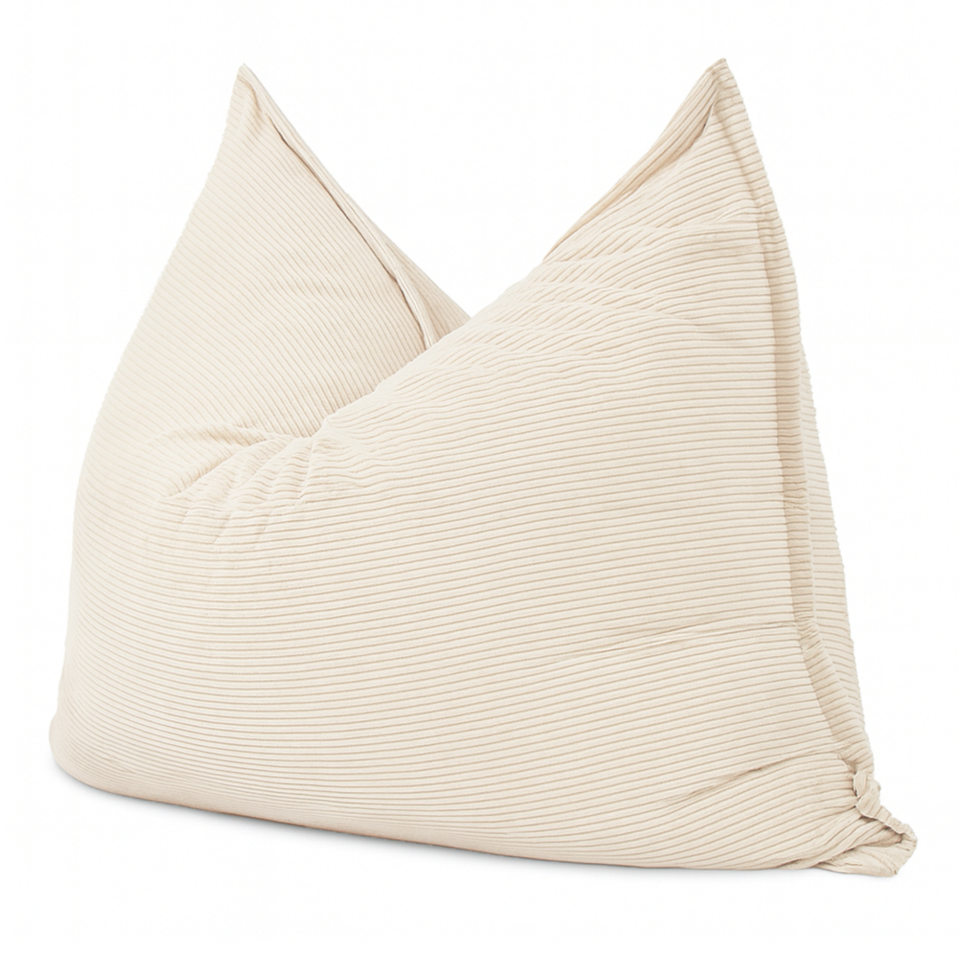 Pouf Velours Côtelé Déhoussable - 140x180 Cm