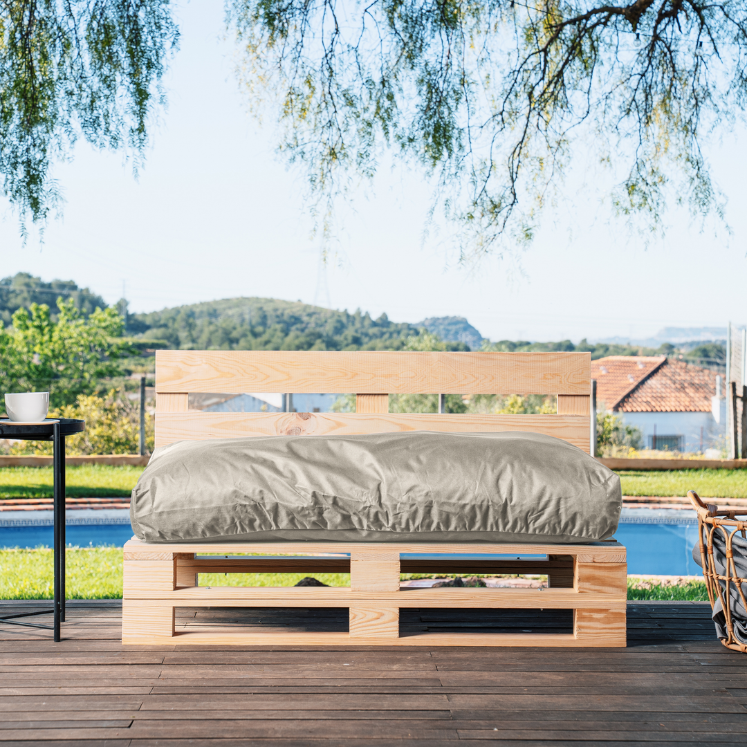 Coussin Palette Déhoussable Imperméable - Assise 120x80 Cm