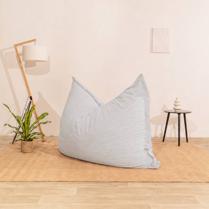 Pouf Velours Côtelé Déhoussable - 140x180 Cm