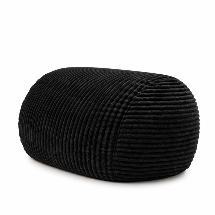 Pouf long géant déhoussable - Fourrure côtelée - 160 cm