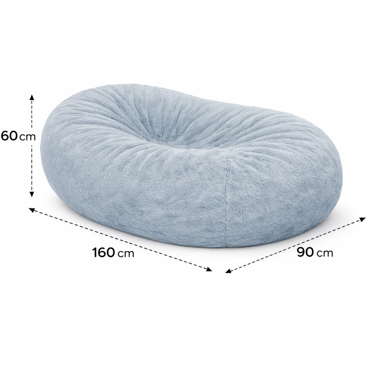 Pouf Long Géant Fourrure - 160 Cm
