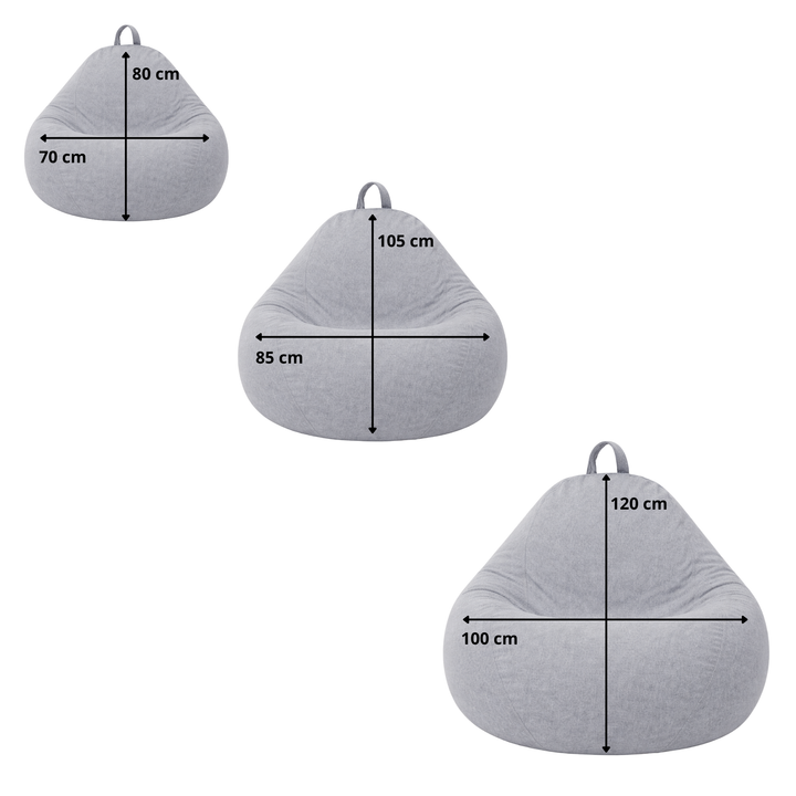 Pouf Poire Déhoussable - 80x70 Cm