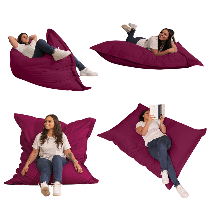 Pouf Extérieur Imperméable Déhoussable Anti-UV - 140x180 Cm
