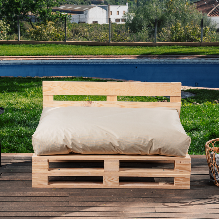 Coussin Palette Déhoussable Imperméable - Assise 120x80 Cm