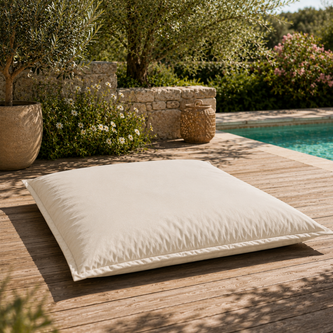 Pouf Extérieur Imperméable Déhoussable Anti-UV - 120x160 Cm