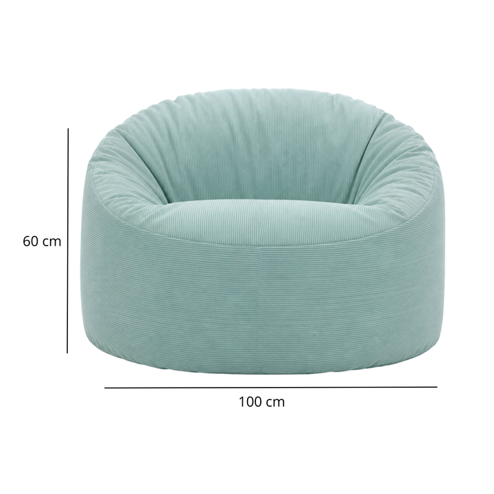Pouf Velours Côtelé - 100 Cm