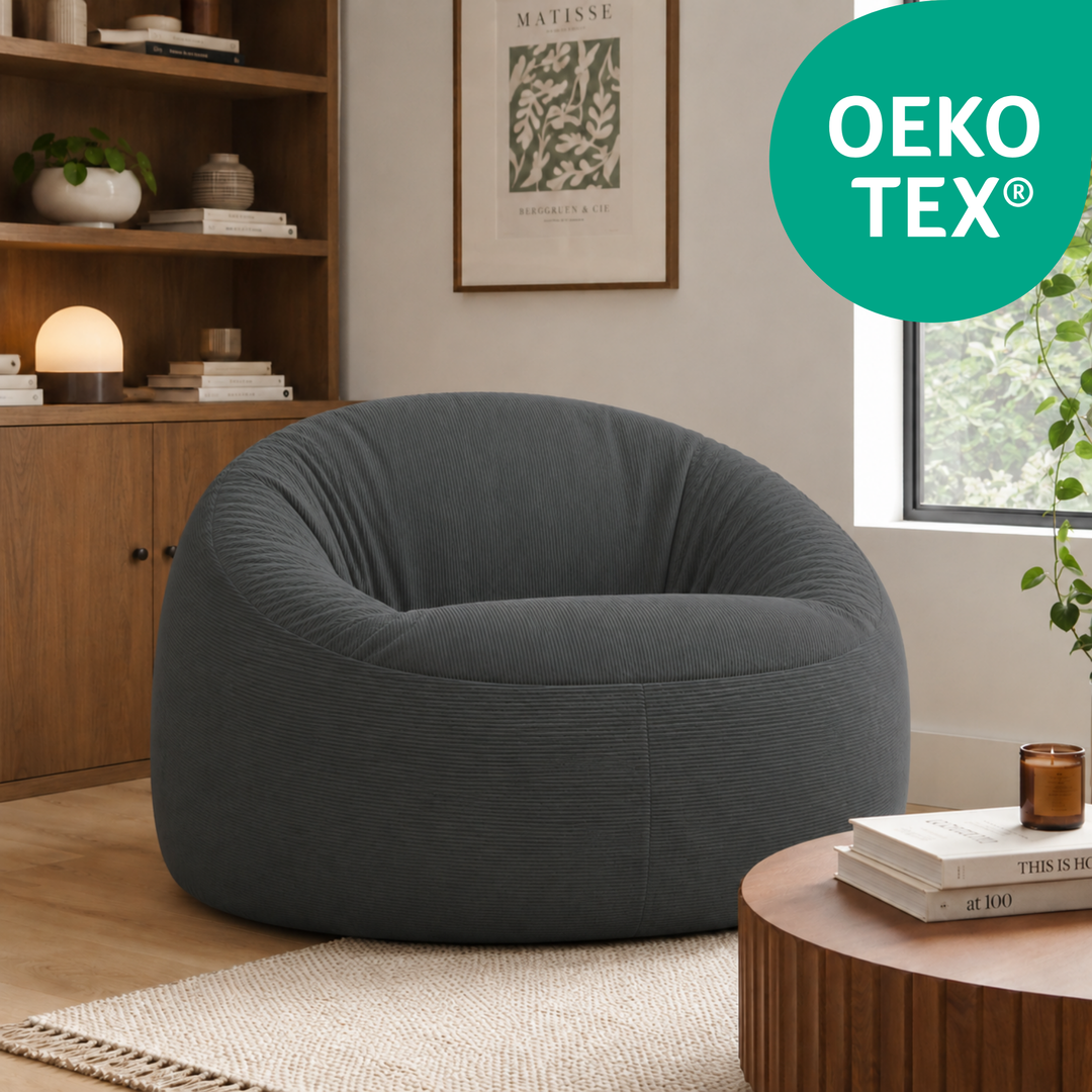 Pouf déhoussable Velours Côtelé - 100 cm
