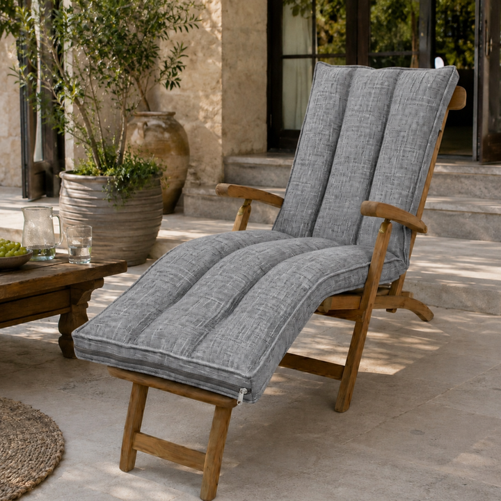 Coussin bain de soleil déhoussable - 190x60x15 cm