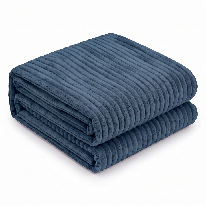 Housse Pouf XXL En Velours Côtelé - 110 X 100 Cm