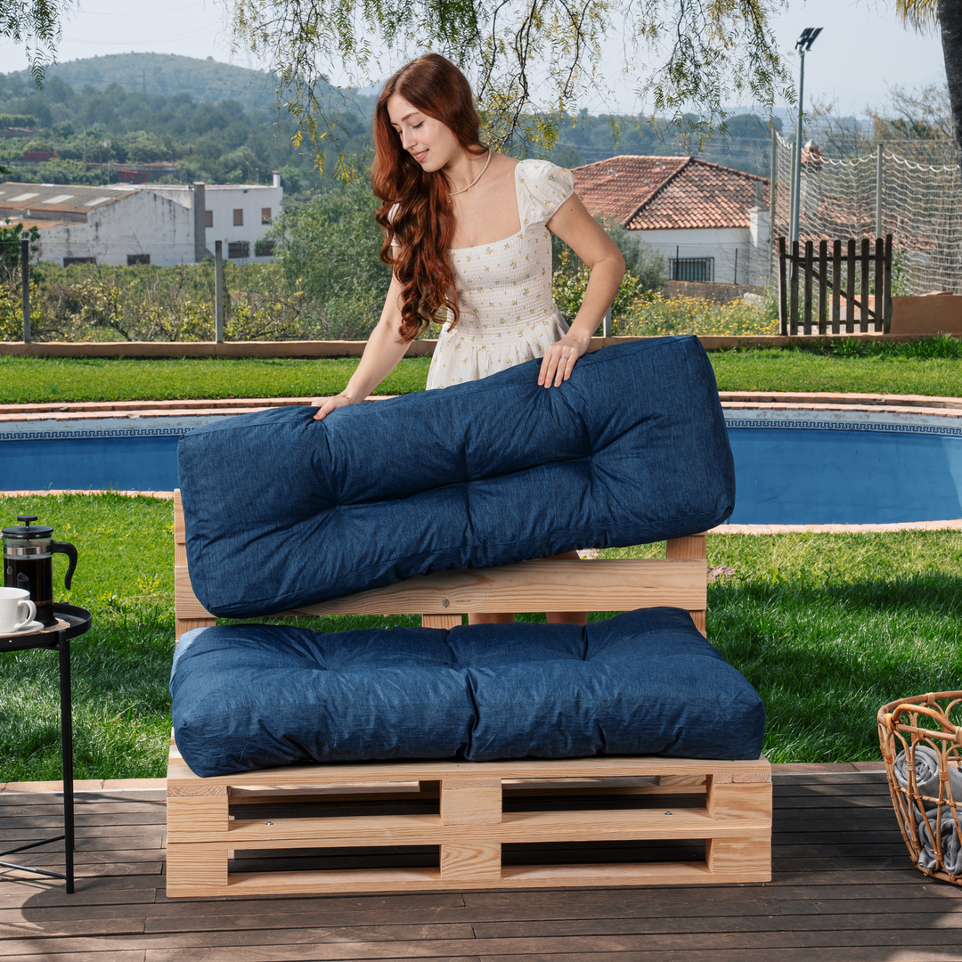 Lot Assise/Dossier Coussin Palette