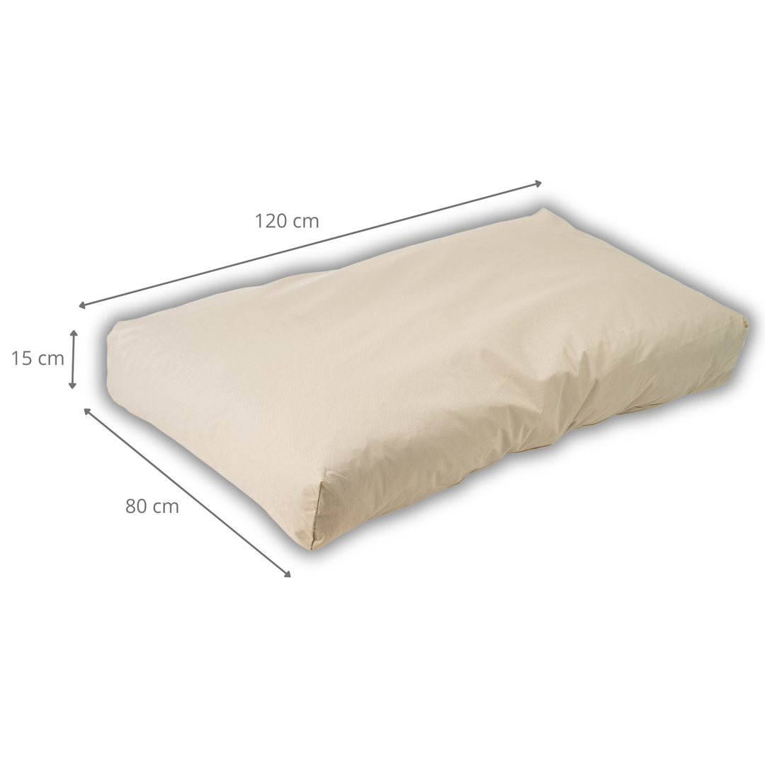 Coussin Palette Déhoussable Imperméable - Assise 120x80 Cm