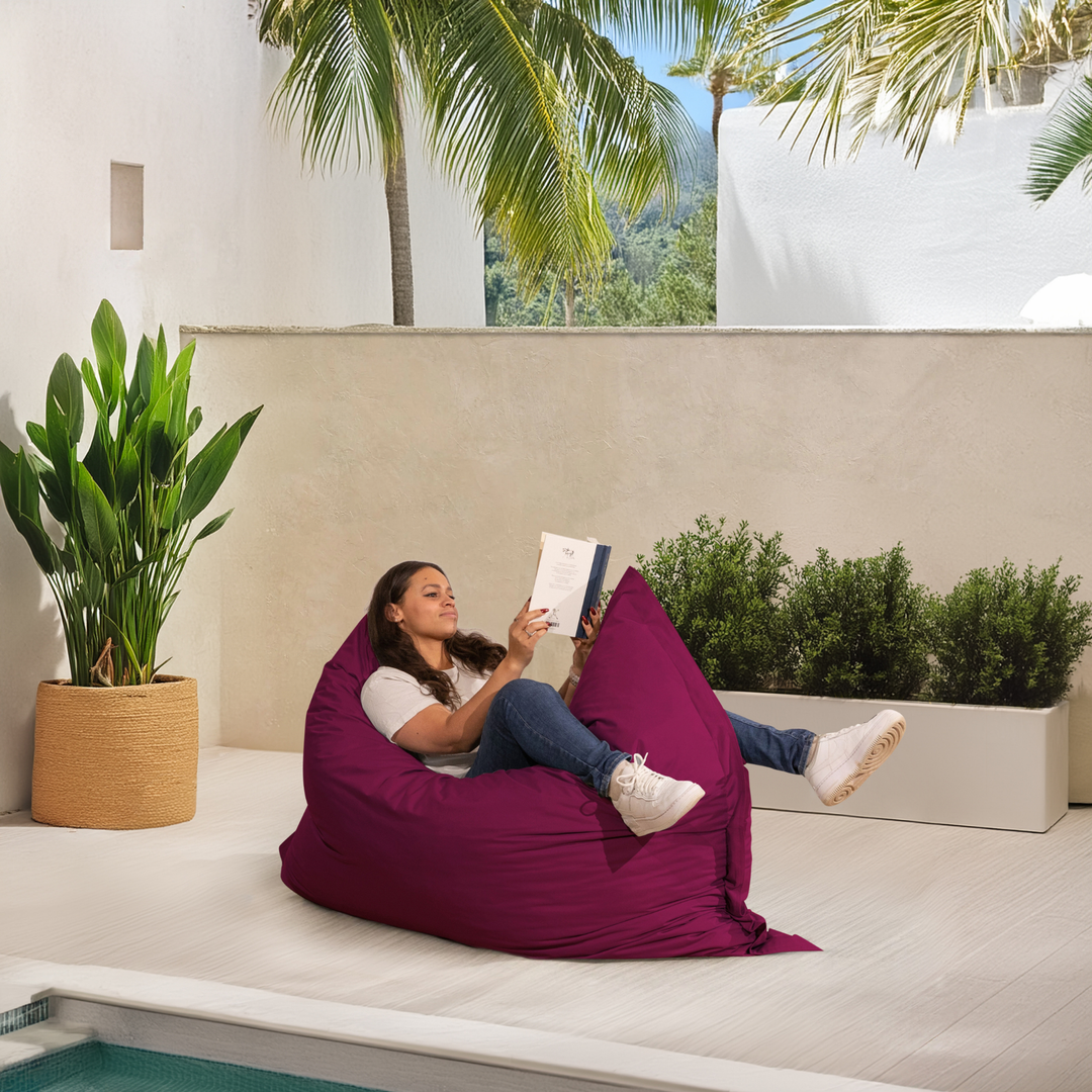 Pouf Extérieur Imperméable Déhoussable Anti-UV - 140x180 Cm