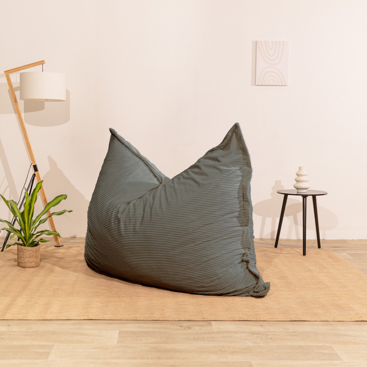 Pouf Velours Côtelé Déhoussable - 140x180 Cm