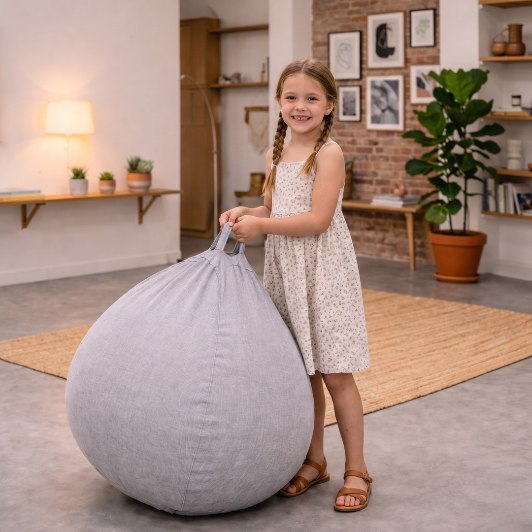Pouf Poire Déhoussable - 80x70 Cm