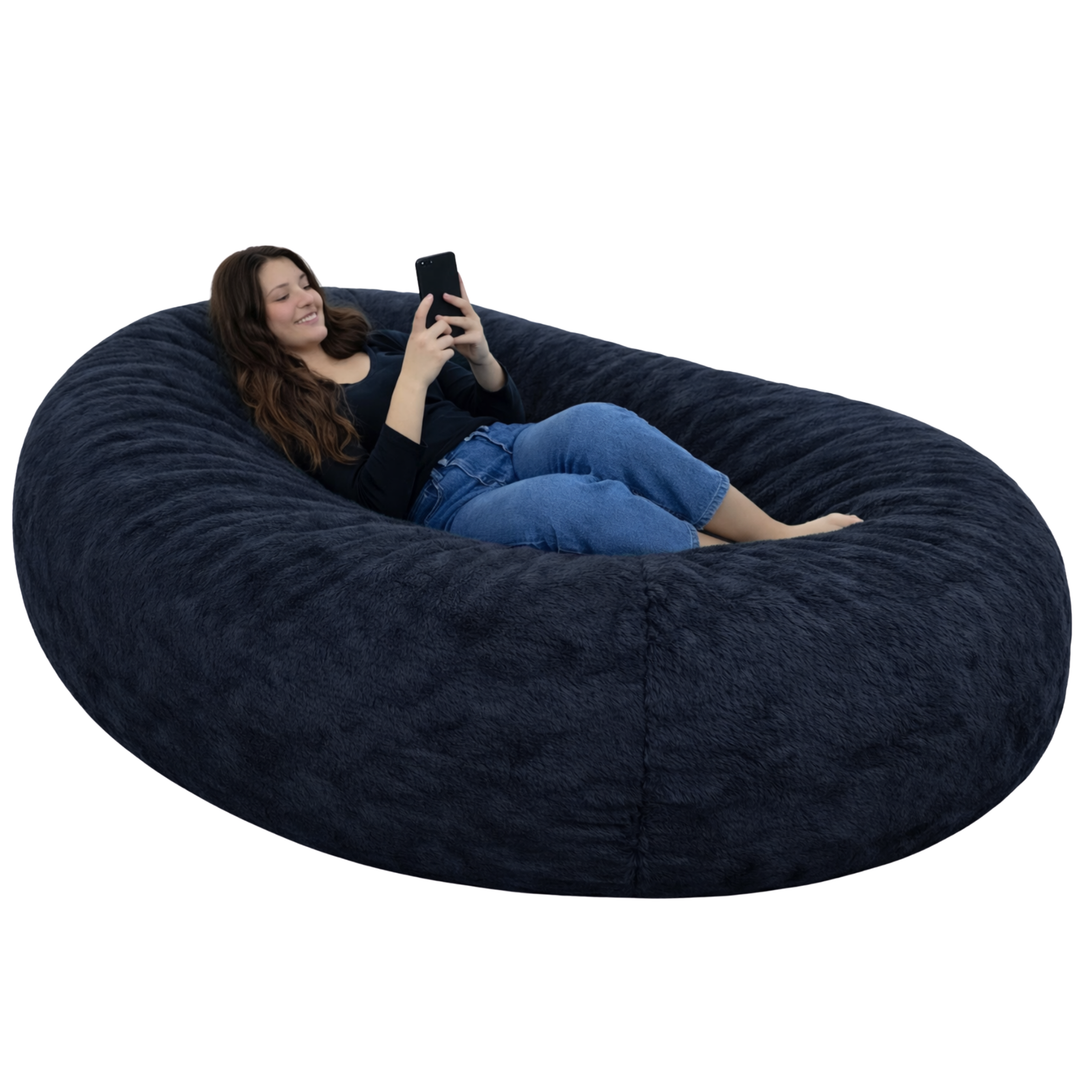 Pouf Long Géant Fourrure - 160 Cm