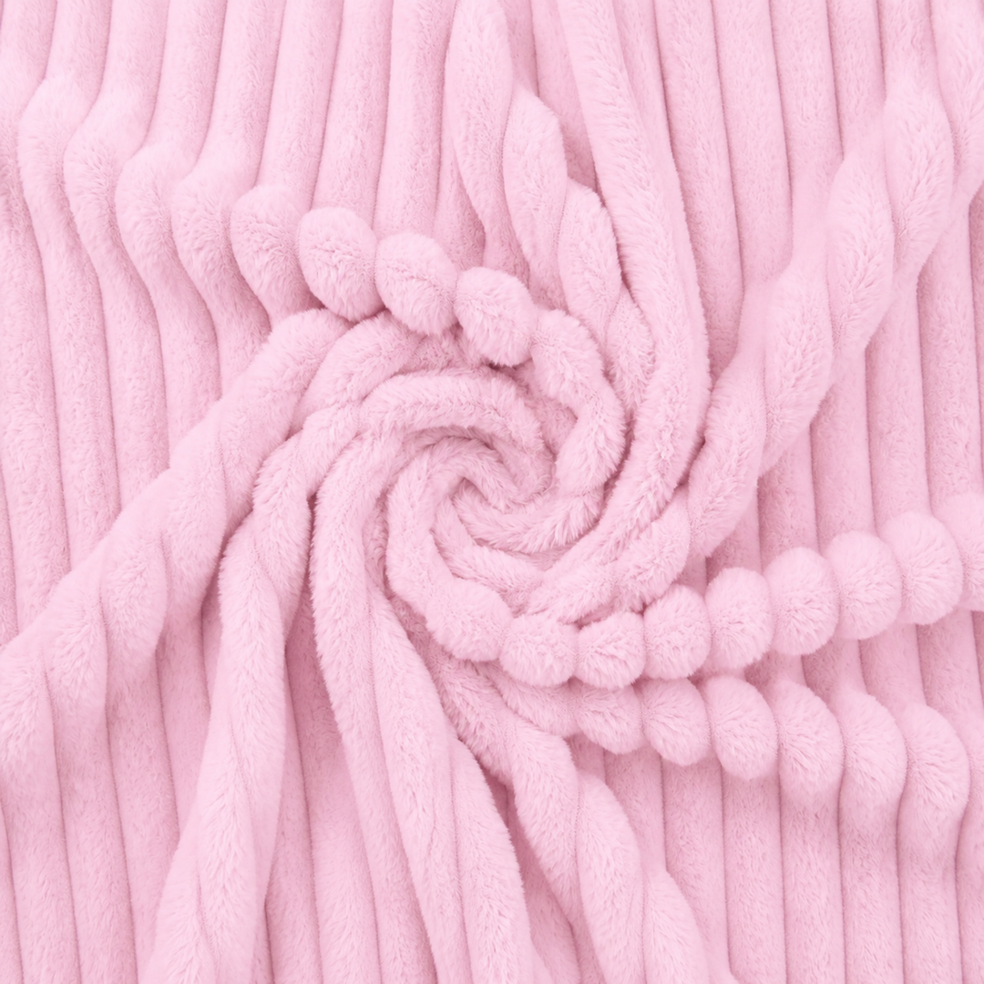 Pouf long géant déhoussable - Fourrure côtelée - 160 cm
