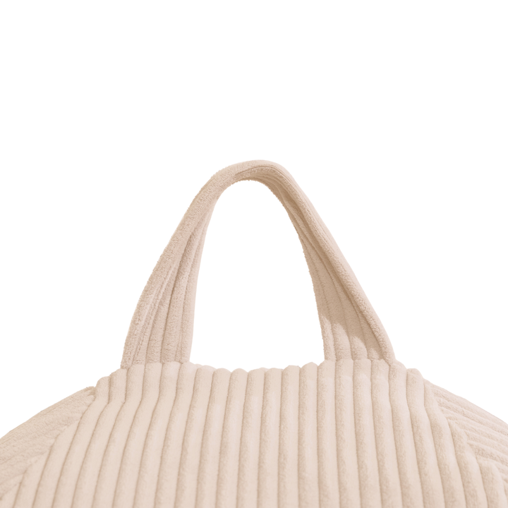 Pouf Poire Velours Côtelé Déhoussable - 105x85 Cm