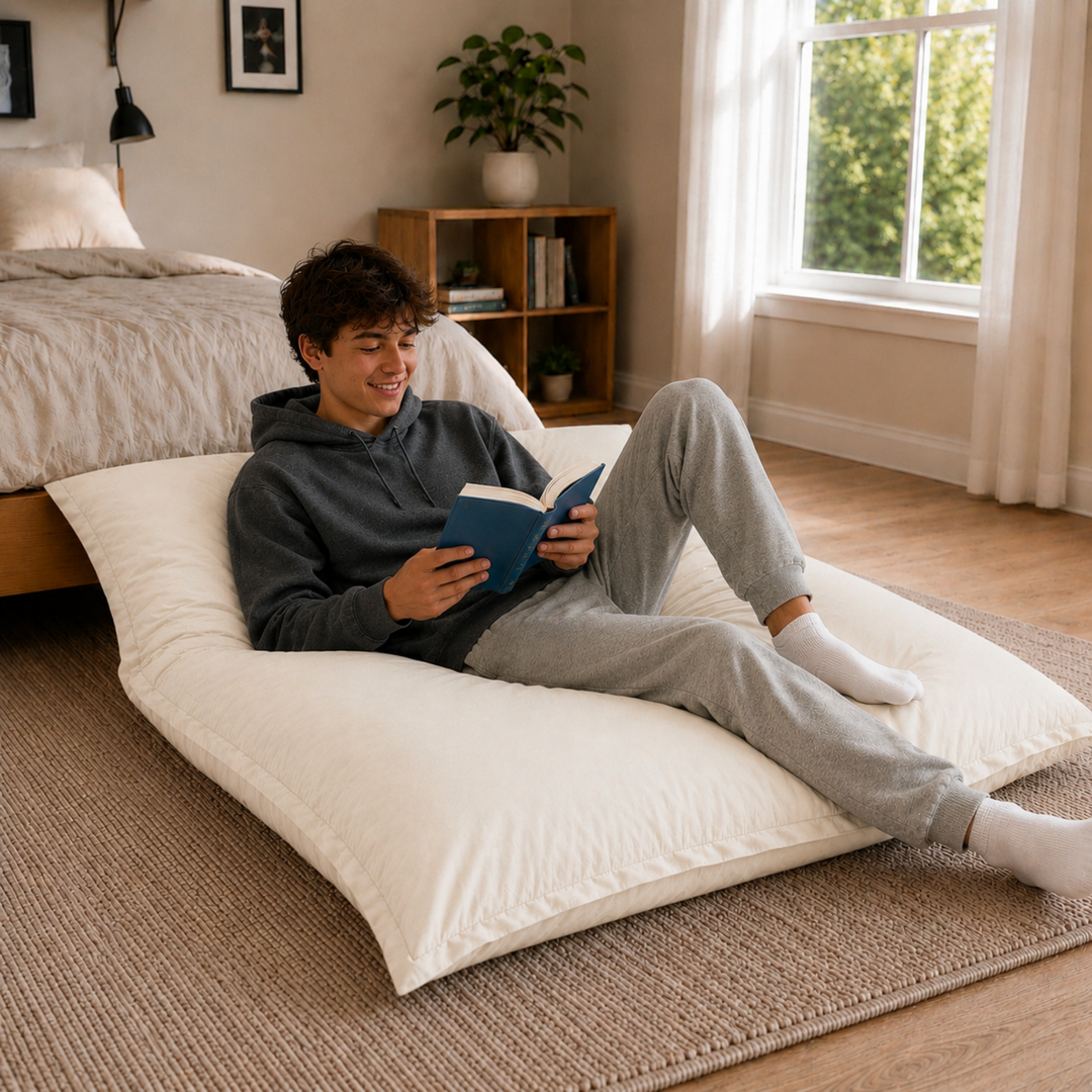 Pouf Extérieur Imperméable Déhoussable Anti-UV - 120x160 Cm
