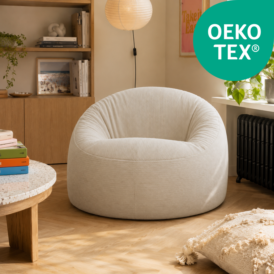Pouf déhoussable Velours Côtelé - 100 cm