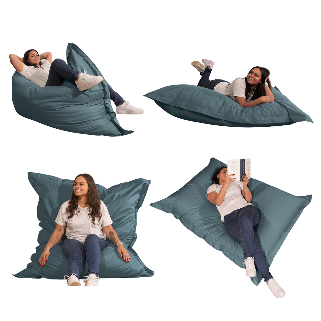 Pouf Extérieur Imperméable Déhoussable Anti-UV - 140x180 Cm