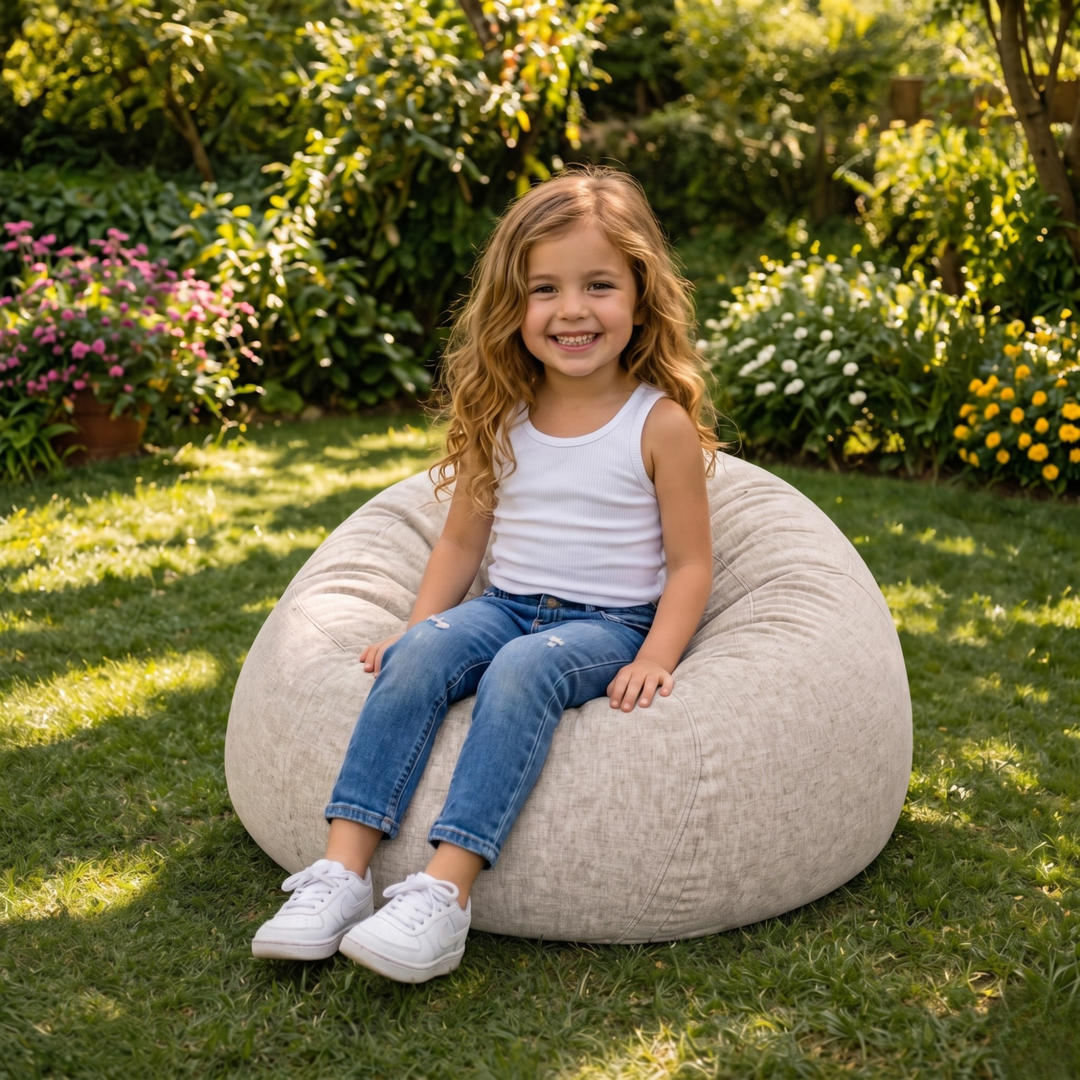 Pouf Poire Déhoussable - 80x70 Cm