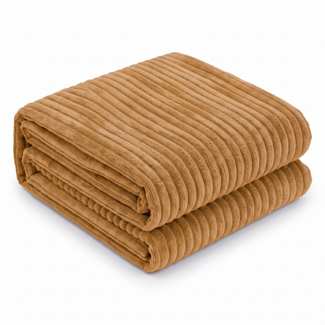 Housse Pouf XXL En Velours Côtelé - 110 X 100 Cm