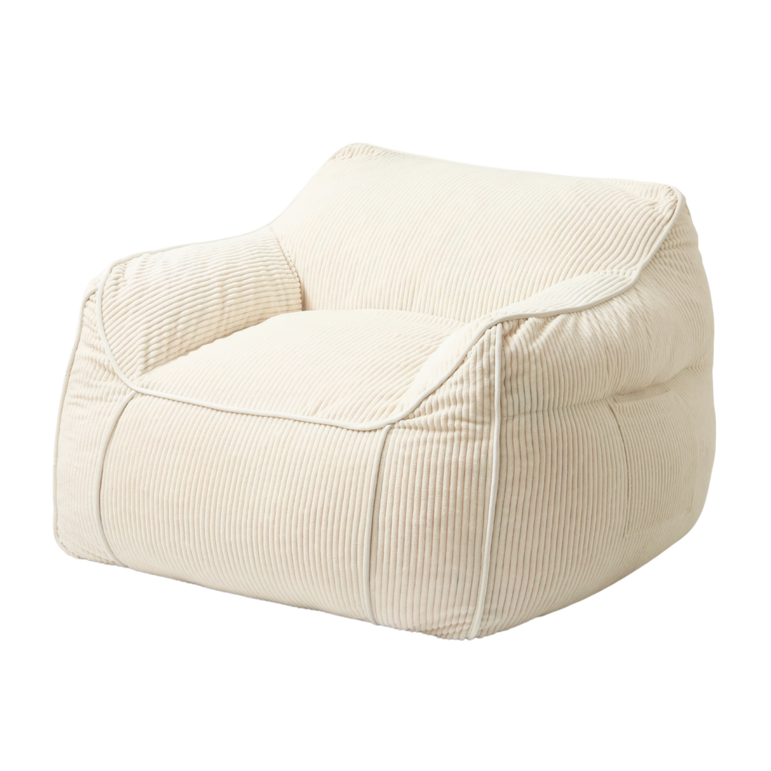 Pouf Fauteuil Velours Côtelé - 100x110 Cm