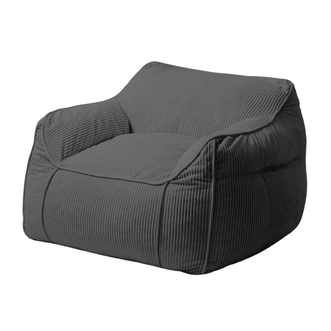 Pouf Fauteuil Velours Côtelé - 100x110 Cm