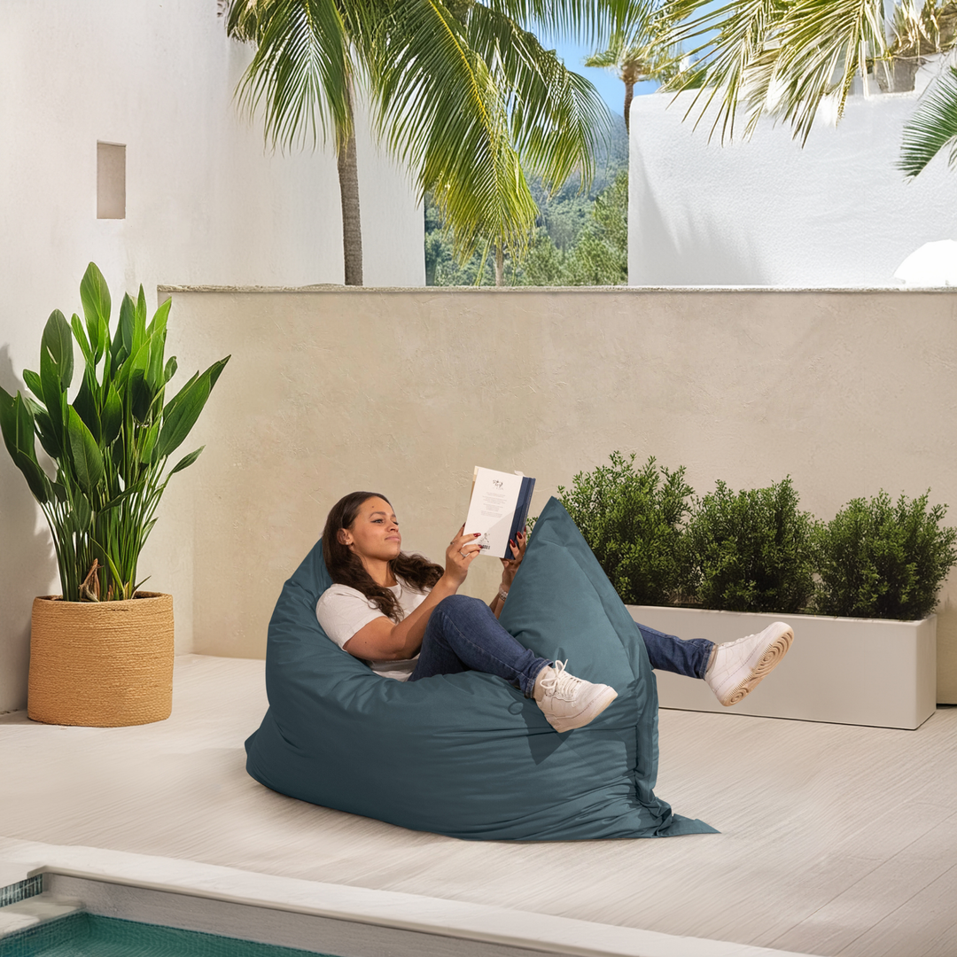 Pouf Extérieur Imperméable Déhoussable Anti-UV - 140x180 Cm