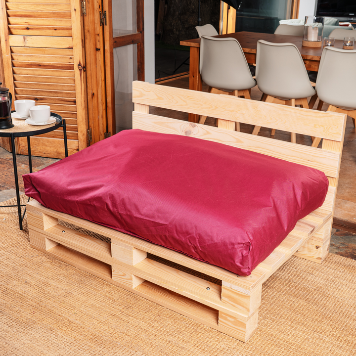 Coussin Palette Déhoussable Imperméable - Assise 120x80 Cm