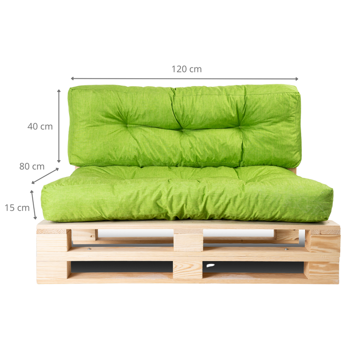 Lot Assise/Dossier Coussin Palette